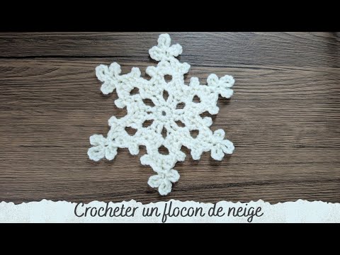 CROCHET TUTORIAL - Crocheting a snowflake