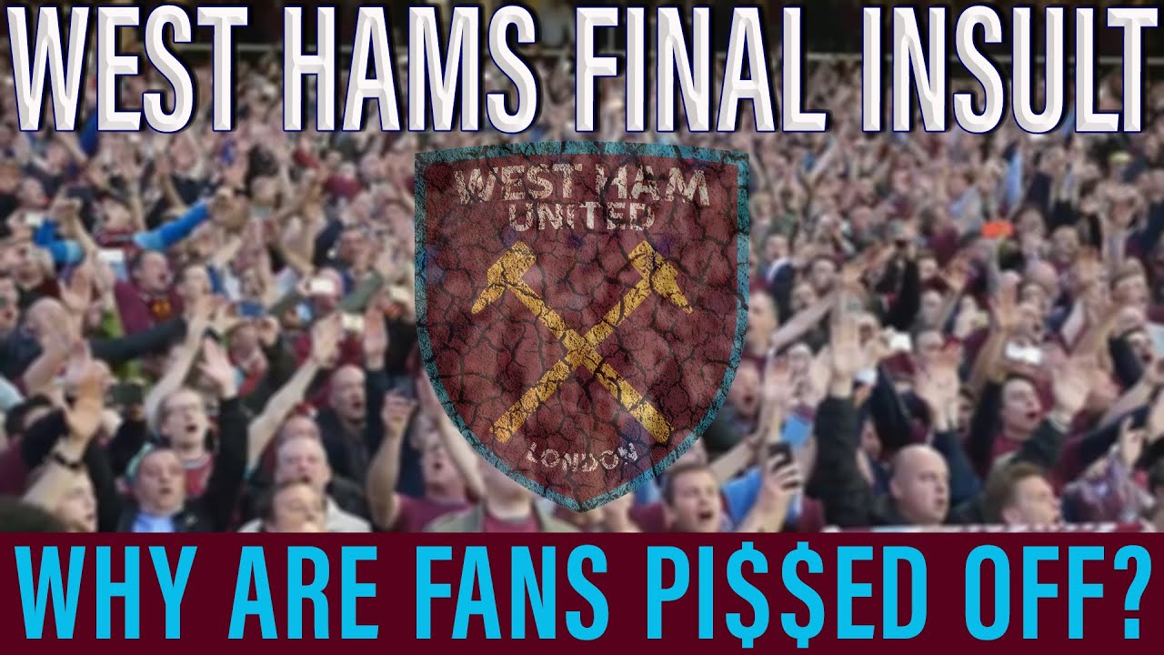 West Ham fans furious with club and stand on the brink of protest