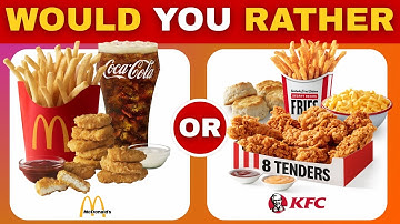 Would You Rather? Snacks & Food Editions 🍔🍕| Food Quiz