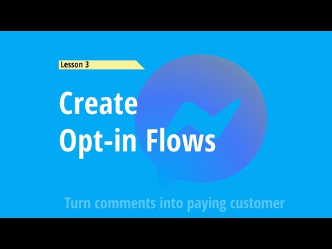 Workshop Facebook comment trigger- Creating the opt-in flow