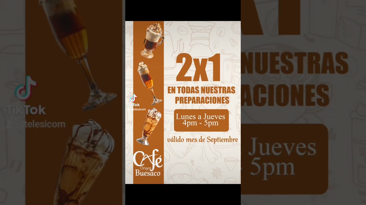 Super promoción en el mes de amor y amistad 🎊🎉🤩 El Café de Buesaco ☕️ lanza la promoción 2X1🤩🎉🥳