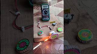 Mini Generator with BhooChakra🔥 | BJ Electricals|Happy Diwali #electrical #experiment