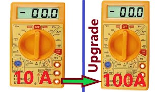 Upgrade Multimeter  / How to Make 10 Amps  Multimeter Upgrade 100 Amps