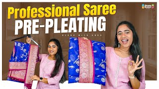 Professional Saree Pre-Pleating : Perfectly Pleated Sarees for Every Occasion! 👗✨