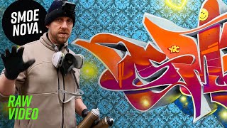 Painting the cleanest Graffiti in a Ruined Factory | Full Process