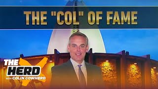 Russell Wilson, Patrick Mahomes \& Von Miller inducted into Colin's Hall of Fame | NFL | THE HERD