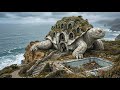 Abandoned Turtal-Shaped House Transformed into a Stunning Modern Luxury Mansion