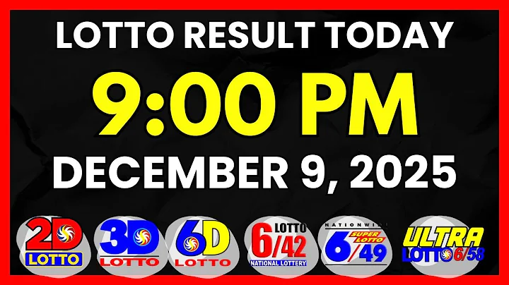 Lotto Result Today 9PM Draw December 9, 2025 | 2D, 3D Swertres, 6D, 6/42, 6/49, 6/58, PCSO#lotto