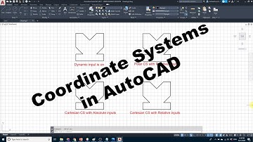 3- AutoCAD, coordinate systems and inputs