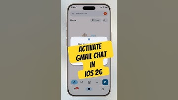 ACTIVATE Google Chat TAB in Gmail on iPhone (iOS 26) 💬