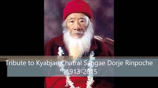A Tribute to 'Kyabjae Chatral Sangae Dorjee Rinpoche' by Rigzin Sherap Choeling Gonpa ,Rangbull.