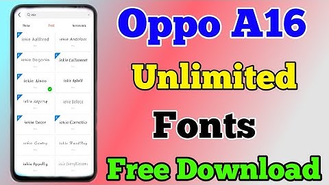 Oppo A16 Change Font Style || How To Free Download Font On Oppo A16 || Tech Akhilesh