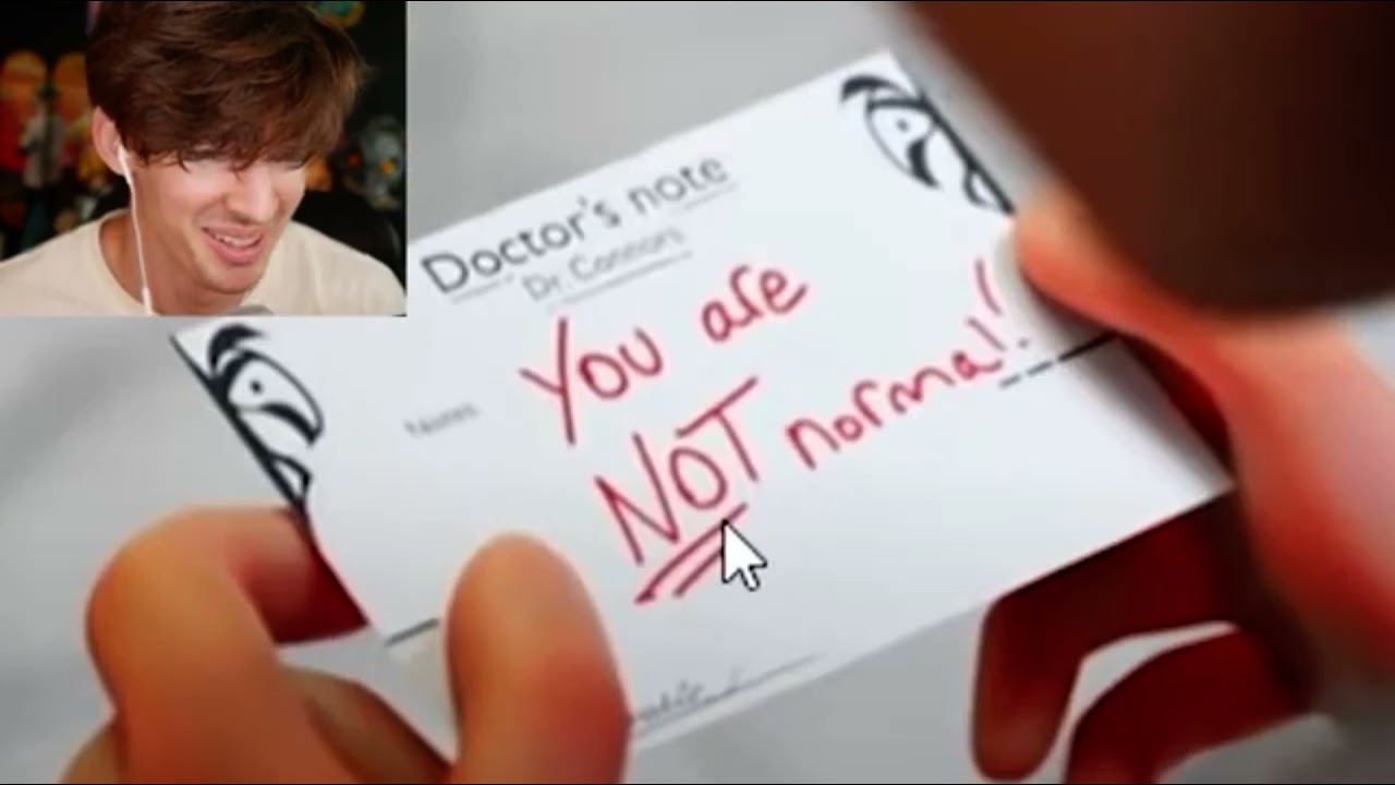 Albert/Flamingo reacts to mask