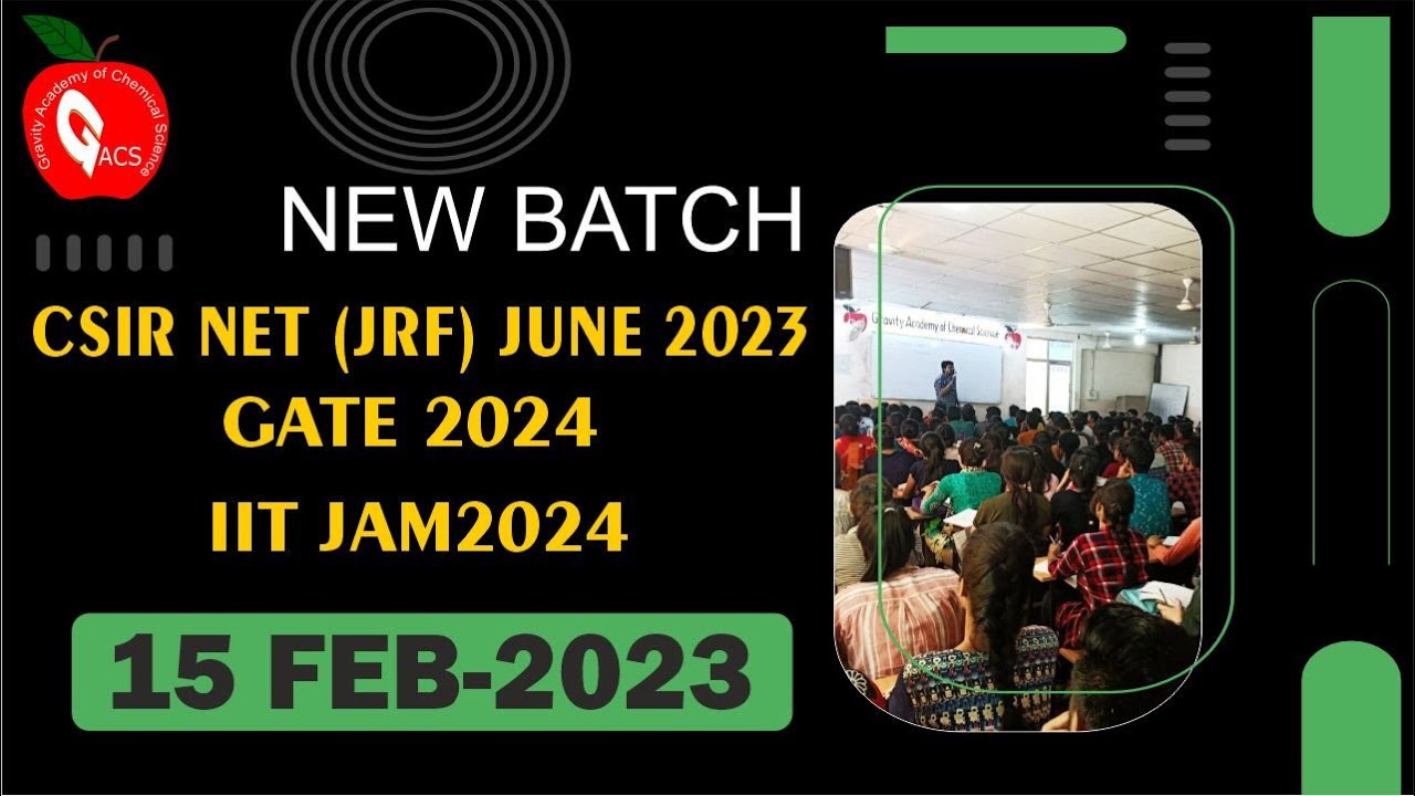 NEW BATCH ANNOUNCEMENT ||CSIR NET JUNE2023 GATE2024 IITJAM 2024 ...