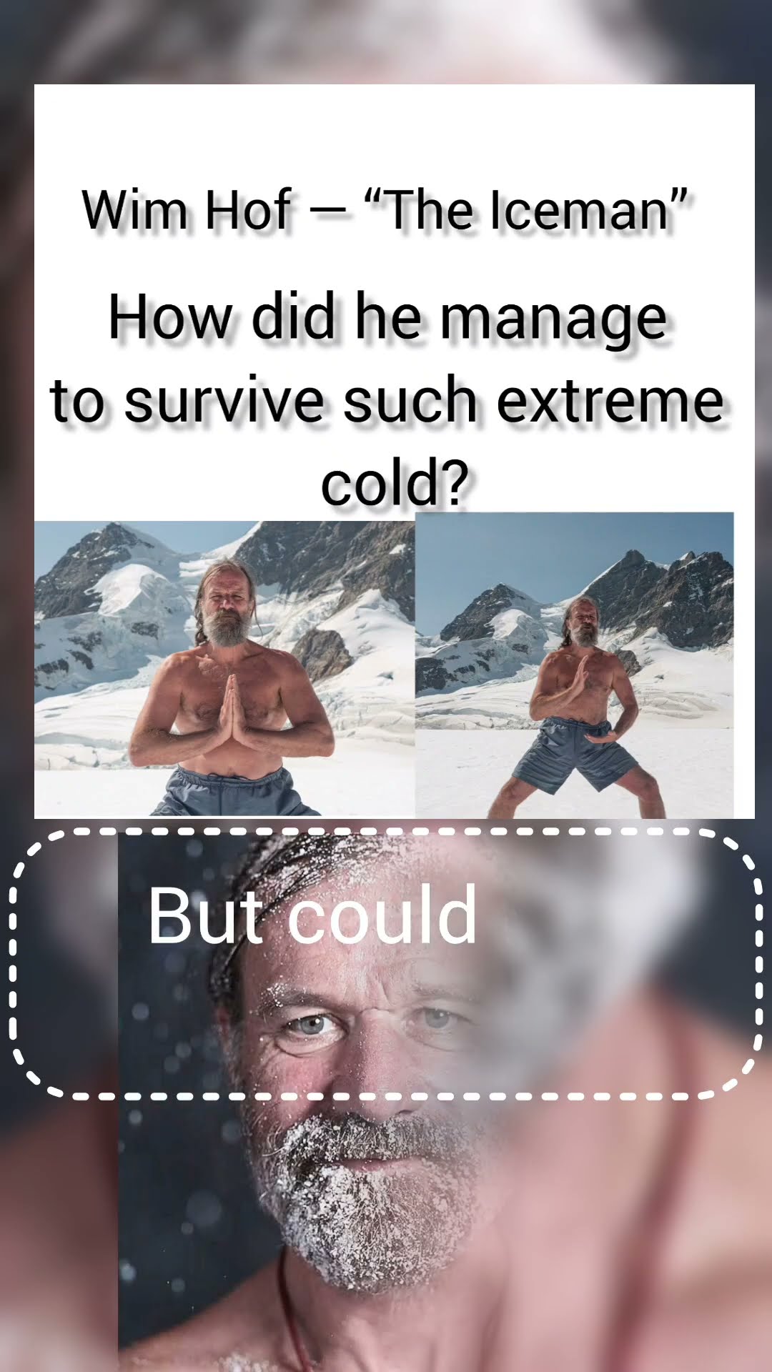 Is It Really Possible?”He Trains His Body to Handle Extreme Cold