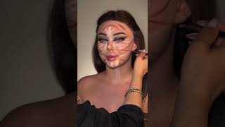 آموزش صحیص کانتور صورتعروس چقدر خوشکل شد?Correct facial contour training