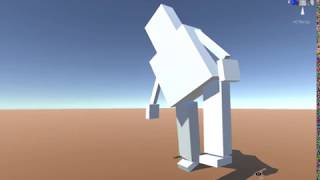 Knee-less Bipedal Walker