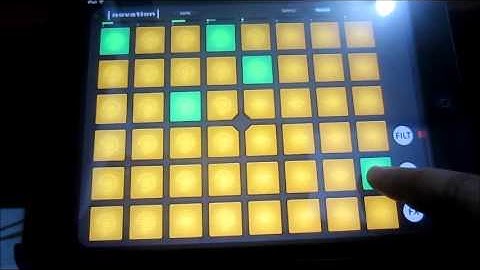 Novation Launch Pad App test on iPad Mini