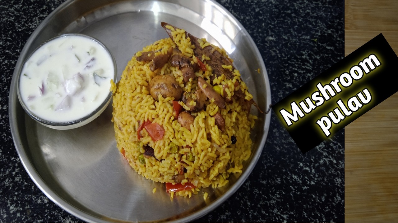 Mushroom Pulav recipe | Easy to make delicious