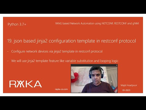 19. json based jinja2 configuration template example in restconf protocol