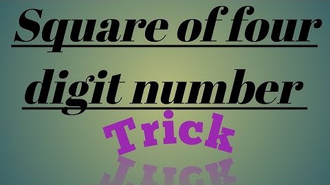 Square trick # square of four digit number #easy trick# viral videos