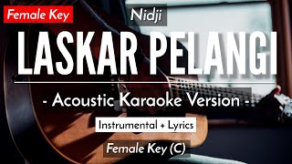 Laskar Pelangi (Karaoke Akustik) - Nidji (Female Key | HQ Audio)