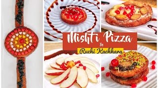 Mishti Pizza - Easy Unique Indian Sweet - Rakhi Special Recipe