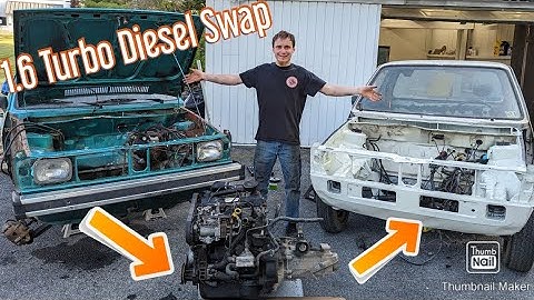 Swapping a 1.6 Turbo Diesel in the VW Truck And Getting It Running!