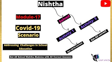 jk covid19 scenario activity 1 and 5  answers| activity 1 and 5 module 17|nishta|diksha