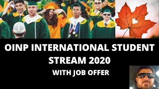 OINP INTERNATIONAL STUDENT STREAM  2020