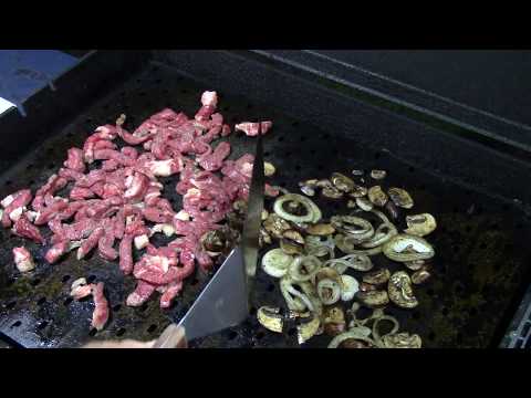 Rib-eye Cheese-steak on the Grill Grates