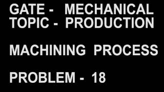 Problem 18  machining process