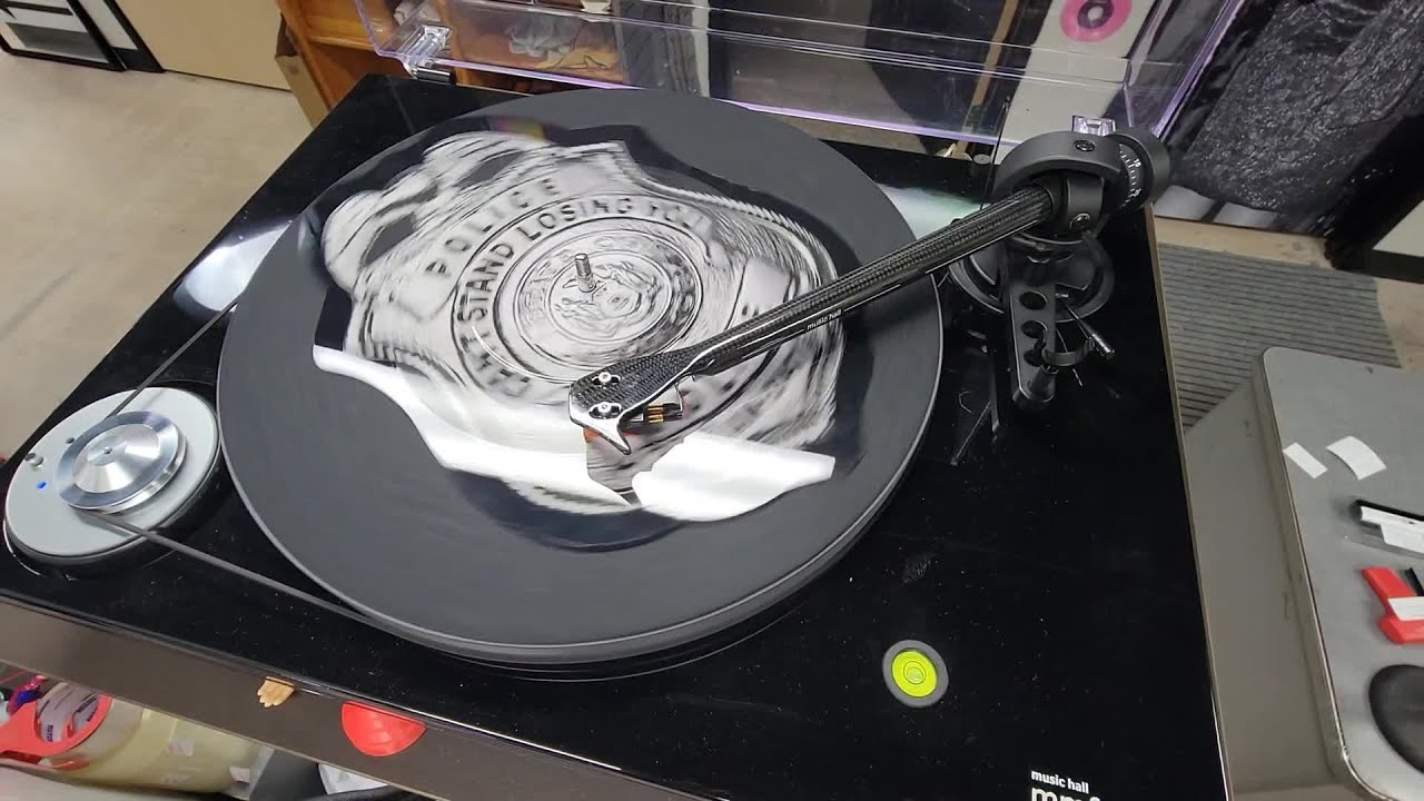 Police badge Shaped Picture Disc Promo