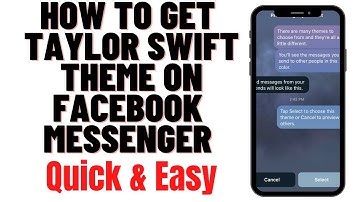 HOW TO GET TAYLOR SWIFT THEME ON FACEBOOK MESSENGER