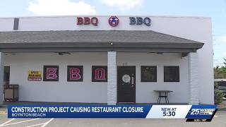 Boynton Beach barbecue restaurant to close after a decade, citing road construction