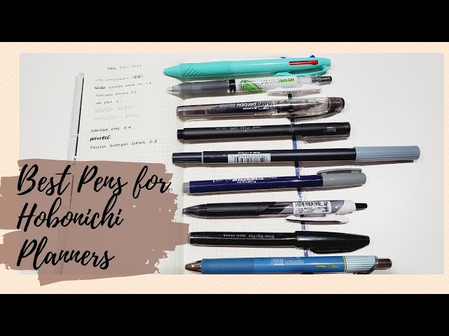 Best Pens for HOBONICHI PLANNERS