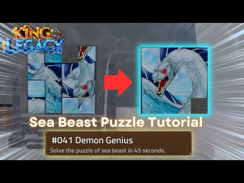 How to solve Sea Beast Puzzle!(Easy Tutorial) 