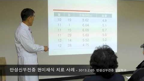 [황성수TV] 만성신부전 현미채식 치료사례 - 만성신부전 일일학교