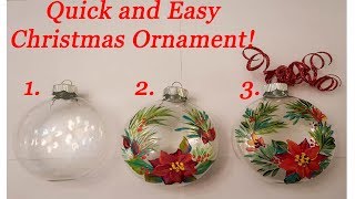 How to Paint on Glass Christmas Ornaments - Made By Barb- easy