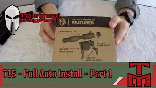 First Strike T15 Full auto install Part 1 | Magfed Paintball How To