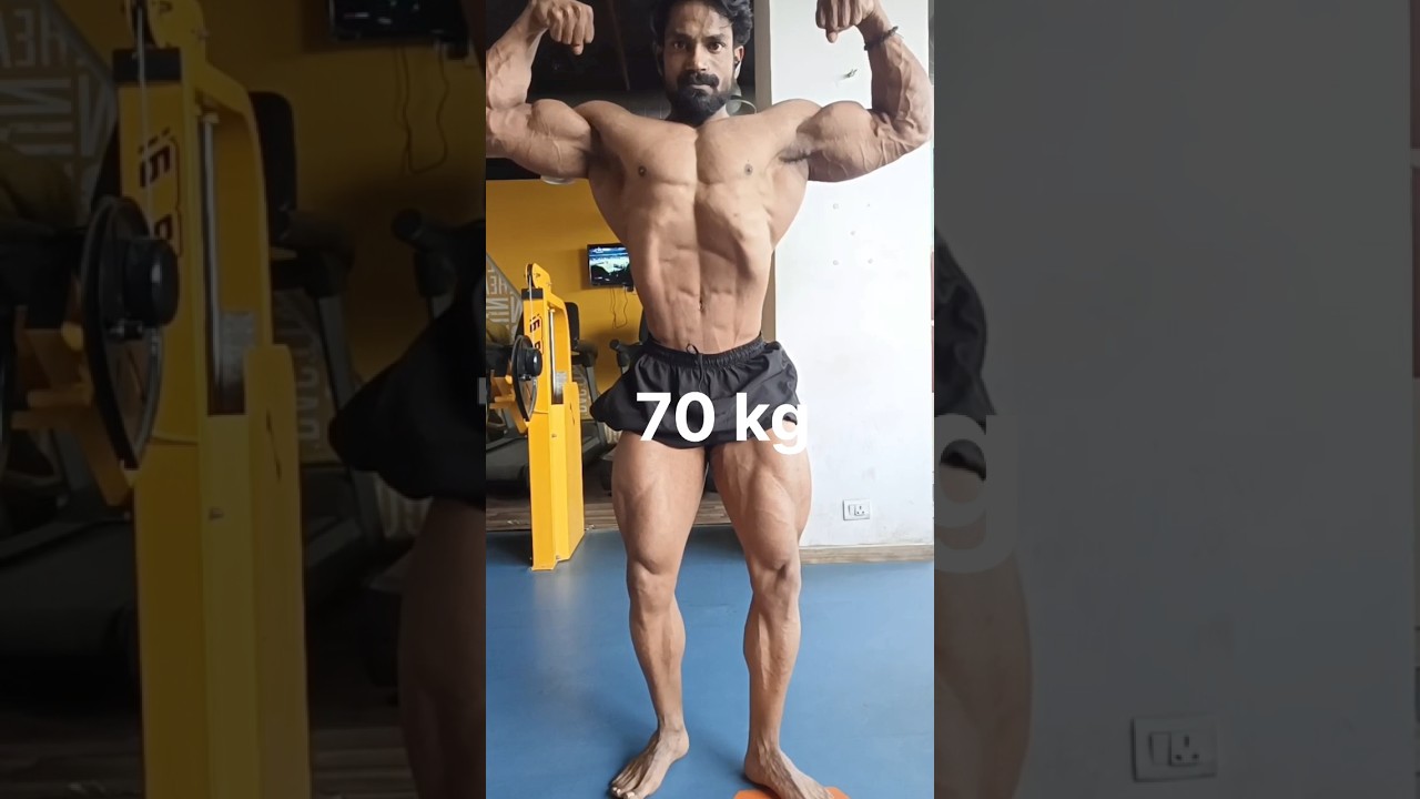65 kg vs 70 kg #bodybuilder #shorts #fitness #fitnessmotivation #bodytransformation #bodybuilding
