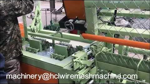 full automatic chain link fence machine double wire, diamond mesh making machine