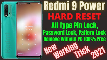 Redmi 9 Power Hard Reset ll All Type Password Lock, Pattern Lock Remove Without PC 100% Free