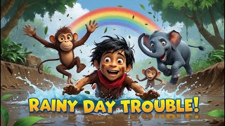 Mowgli And Rainy Day Trouble  Jungle Book Story  English Story