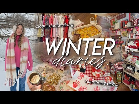 Thumbnail for WINTER DIARIES | decorating for Valentine’s, closet decluttering, toddler activities, & antiquing 🕯️