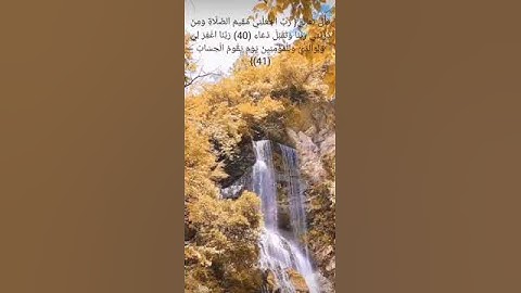 سورة ابراهيم الآية ٤٠ ، ٤١
