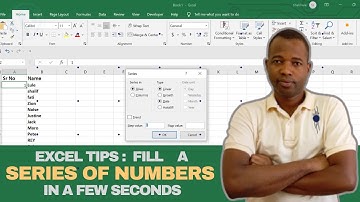 Excel Tips -  Fill Series of Numbers in a Few Seconds Fill Command #excel #technology