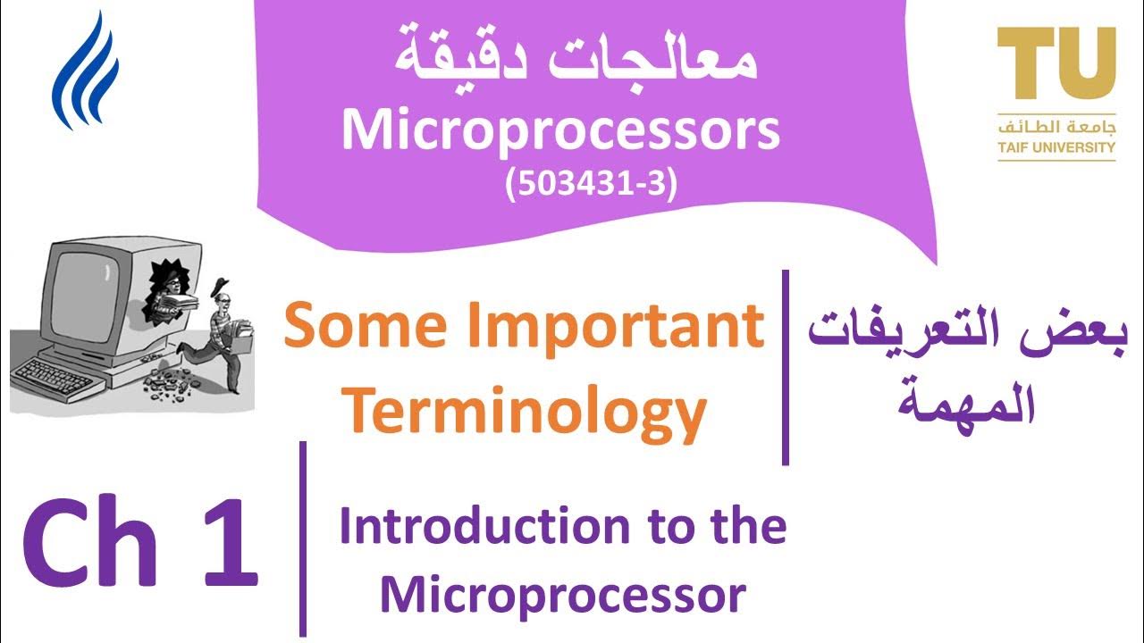 Microprocessors 1. Some Important Terminology بعض التعريفات المهمة