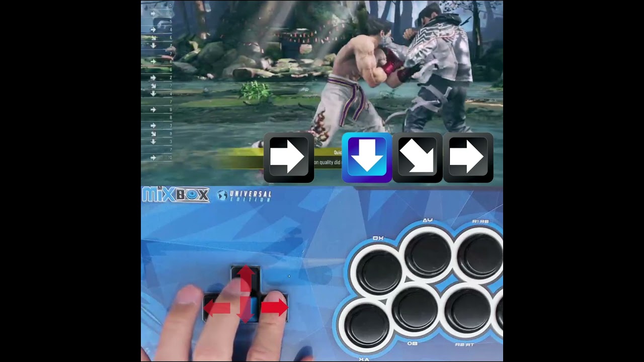 How to wavedash in Tekken 8 with Mixbox / WASD Keyboard/ leverless controller #mixbox #tekken8