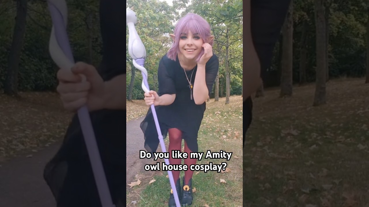 Amity blight Owl House cosplay reveal #cosplay #cosplaygirl #theowlhouse #amityuvivlogs